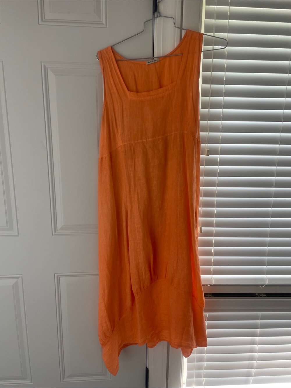 Sleeveless Maxi Dress in Bright Orange